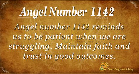 Angel Number 1142 Meaning: Embrace Patience